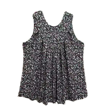 Summer Plus Size Printed Round Neck Sleeveless Vest