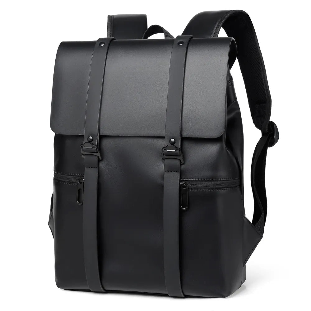 PU Leather Adjustable Strap Backpack Bag