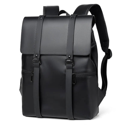 PU Leather Adjustable Strap Backpack Bag