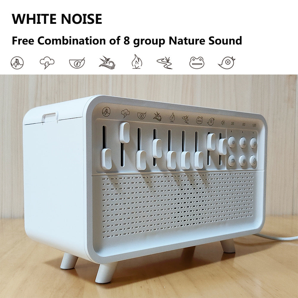 White noise sleep aid device Bluetooth speaker simulation flame aromatherapy humidifier small night light sleep aid white noise machine