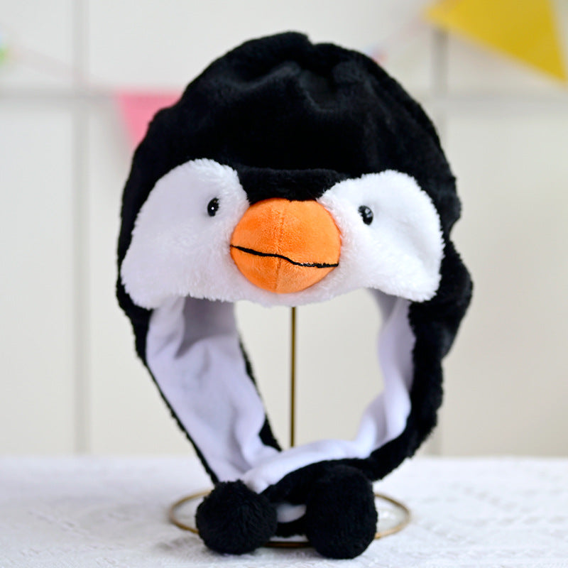 Cartoon Animal Plush Earflap Hat
