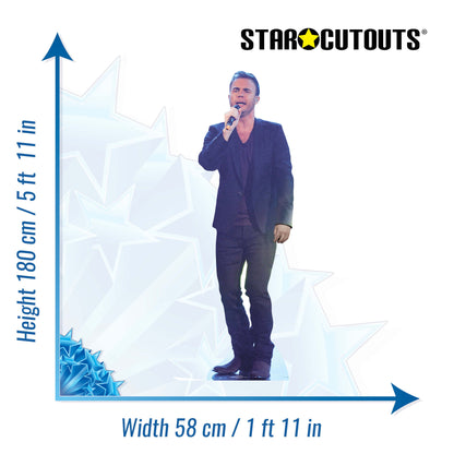 CS434 Gary Barlow Height 180cm Lifesize Cardboard Cutout