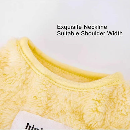 Autumn And Winter Dog Clothes Can Pull Simple Solid Color Two-legged Down Jacket Cat Warm Vest Pet Clothing