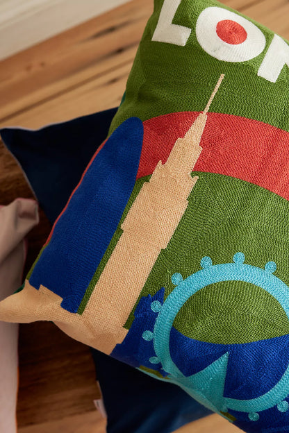 London Needlepoint Cushion