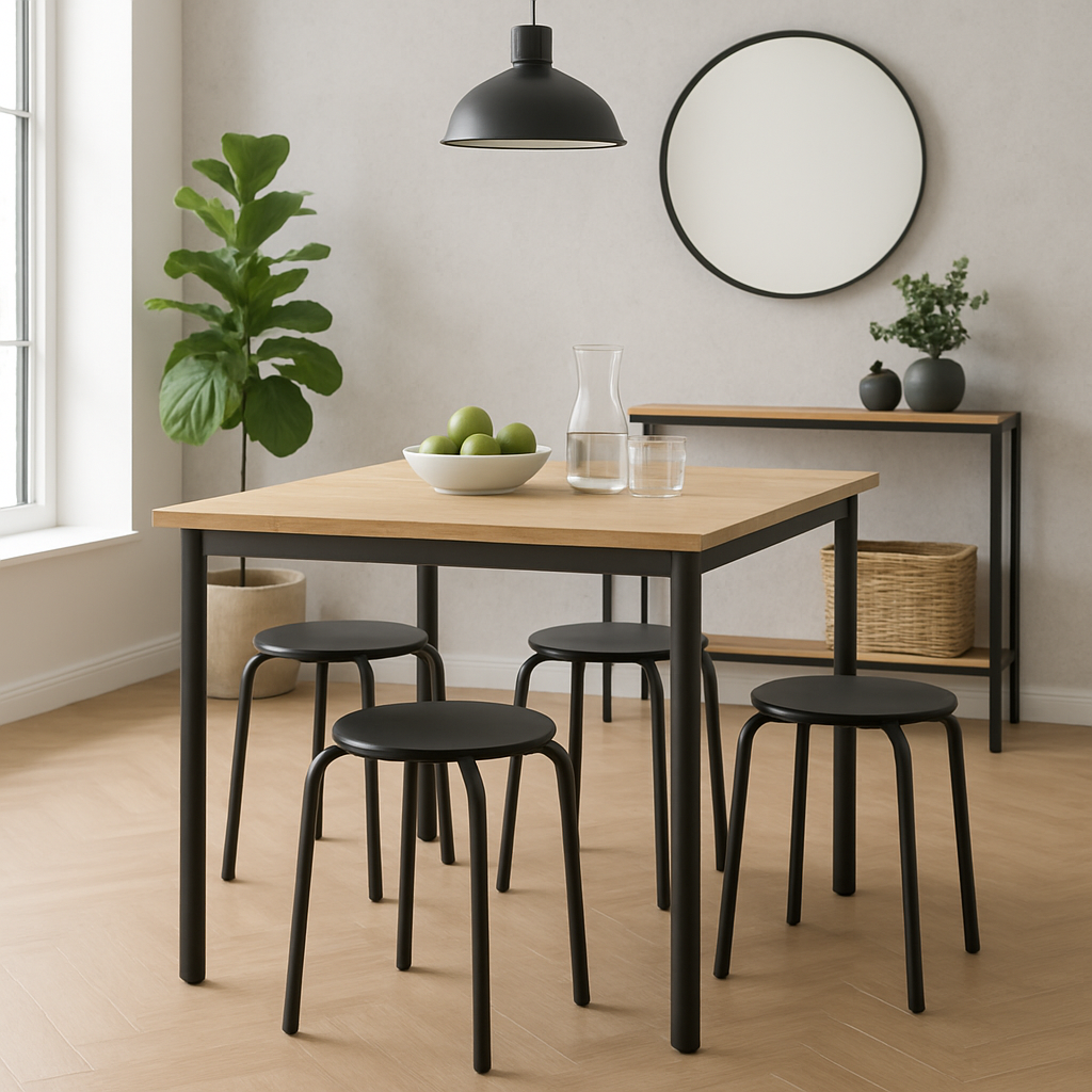 Metal Stacking Stools - Pack of 6