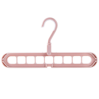 9-hole Clothes Hanger Organizer Space Saving Hanger Multi-function Folding Magic Hangers Drying Racks Scarf Clothes Storage