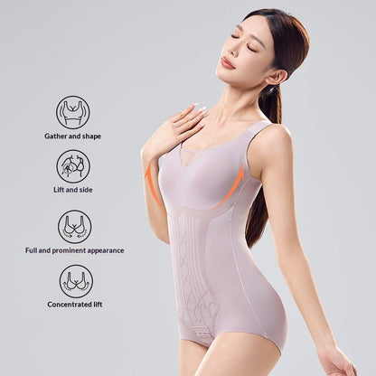 Seamless Push-up Bodysuit Thickened One-piece Shapewear