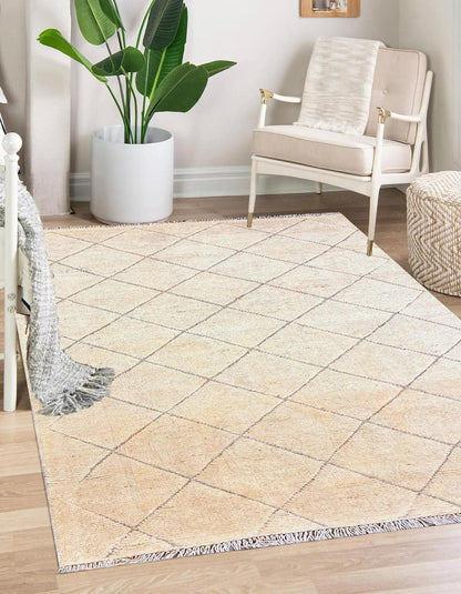 Horizon Textured Berber Wool Rug - 189 x 125 cm