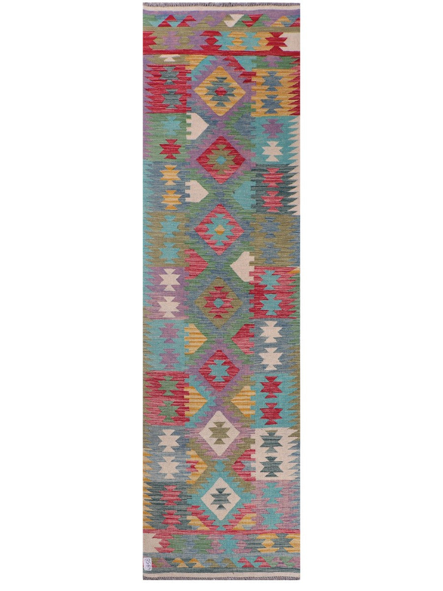 Maimana Kilim Runner - 297 x 81 cm