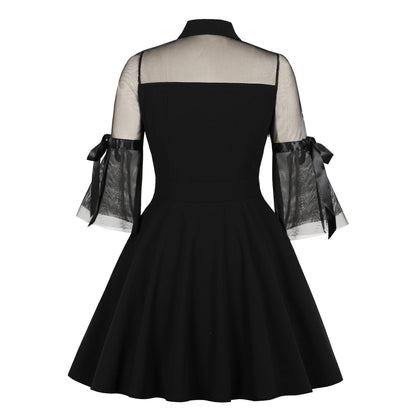 Patchwork retro dress