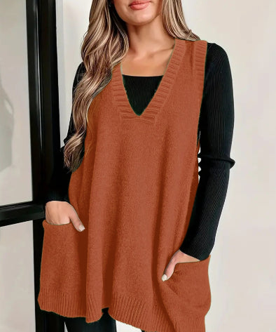 Loose Plus Size Sleeveless Pullover Casual Fashion