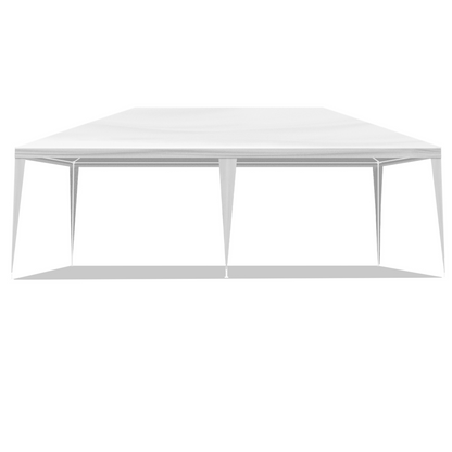 10'X20' Outdoor Party Tent with 4 Removable Sidewalls, Waterproof Canopy Patio Wedding Gazebo, White