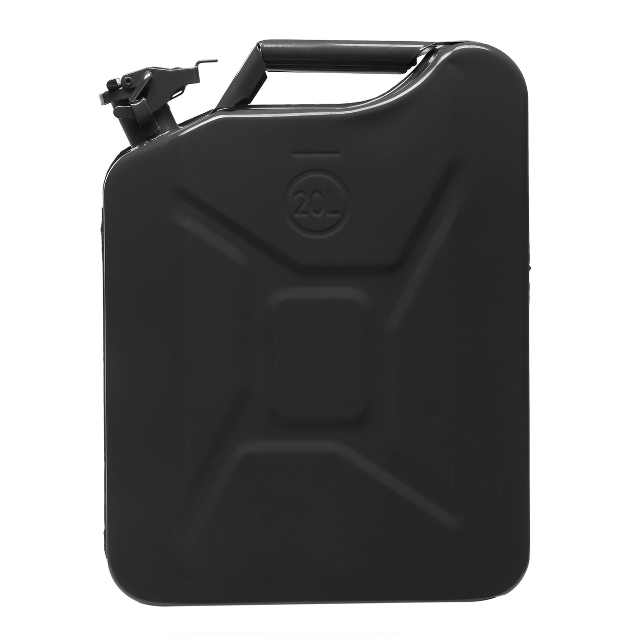 1-Piece 20L Steel Oil Drum, 0.6mm Black Iron Pipe, Black