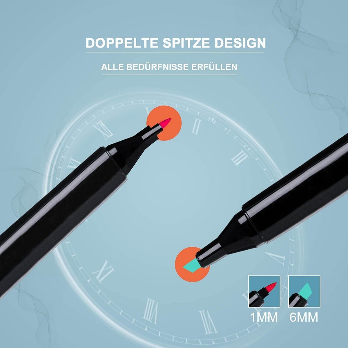 80 Farbe Acrylstifte Marker Set Permanent Pen Für DIY Graffiti Sketch Dual Pen