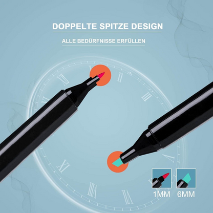 80 Farbe Acrylstifte Marker Set Permanent Pen Für DIY Graffiti Sketch Dual Pen