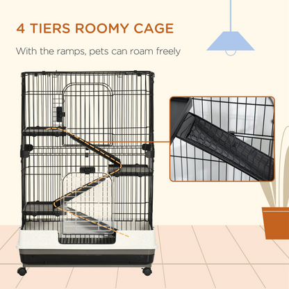 3 Tier Small Animal Cage Pet Play House for Rabbits Ferret Chinchilla W/ Ramp