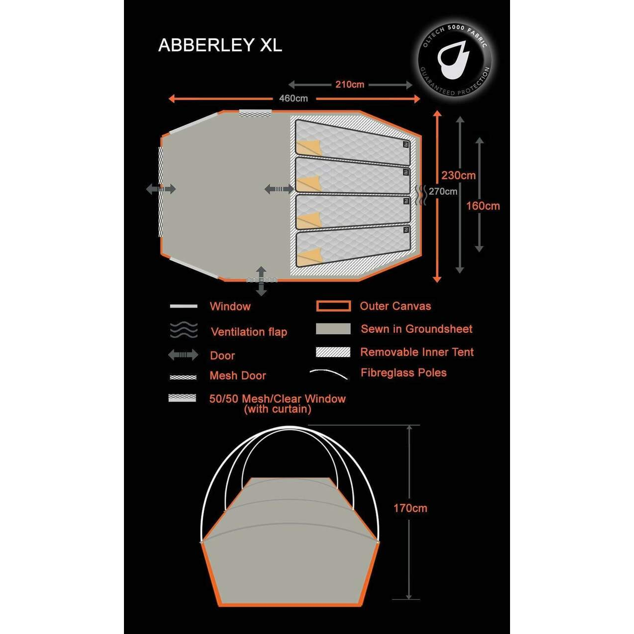 Abberley XL - 4 Person Tent