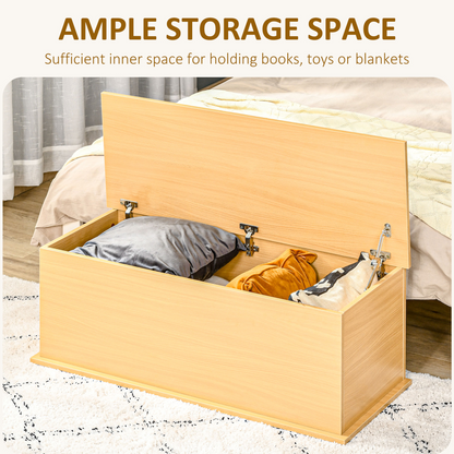 Storage Box Chest  Lid Spacious Collect Cabinet Chipboard -Burlywood