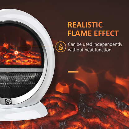 Free standing Electric Fireplace Flame Effect Rotatable Overheating Protection