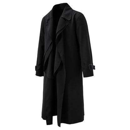 Men's Loose Cloak Coat Mid-length Trench