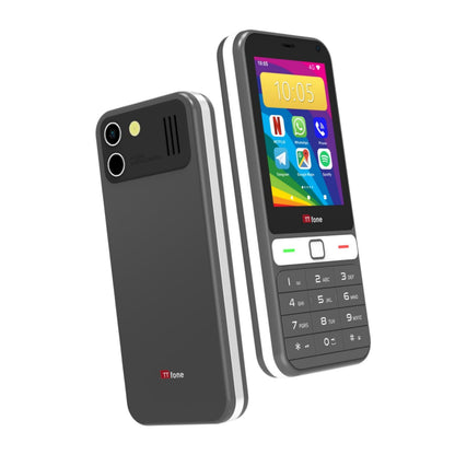 TTfone TT280  Simple 4G Dual SIM Bar Phone with Android, 2.8" Touchscreen, Keypad, 2MP Camera, USB-C - Easy to Use Unlocked Mobile (with USB Cable and EE Sim Card)