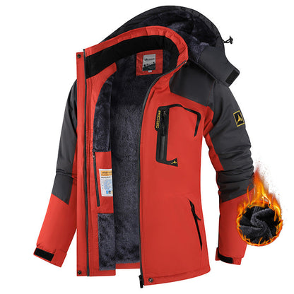 Warm Fleece Outdoor Windproof Mountaineering Cotton Jacket