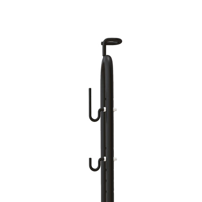 SPORTNOW Vertical & Horizontal Bike Rack Fits 6"-28" and 700c Bikes, Black