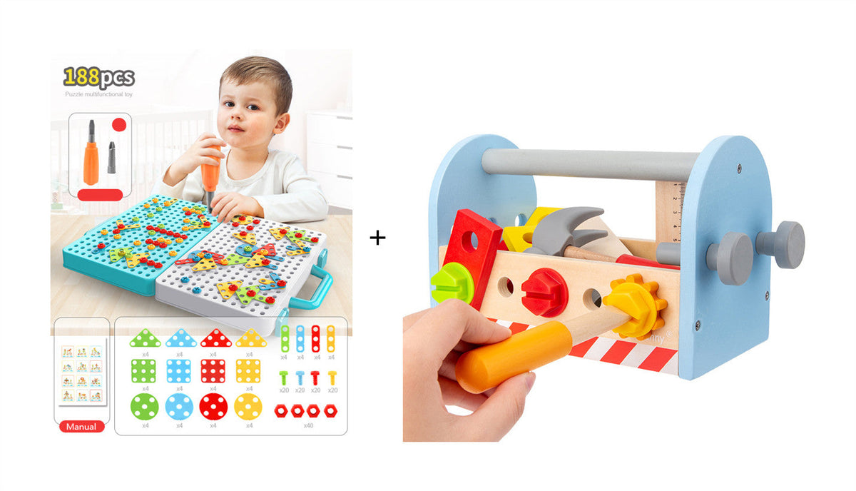 Children'S Screwdriver Toy Electric Drill Hands-On Assembly And Disassembly Toolbox Baby Puzzle