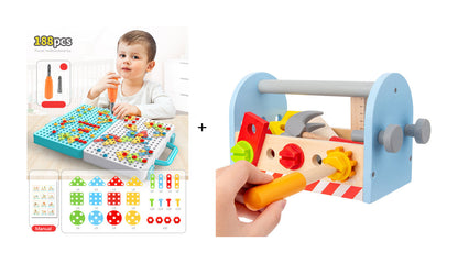 Children'S Screwdriver Toy Electric Drill Hands-On Assembly And Disassembly Toolbox Baby Puzzle