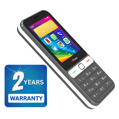 TTfone TT280  Simple 4G Dual SIM Bar Phone with Android, 2.8" Touchscreen, Keypad, 2MP Camera, USB-C - Easy to Use Unlocked Mobile (with Dock Charger and Three Sim Card)