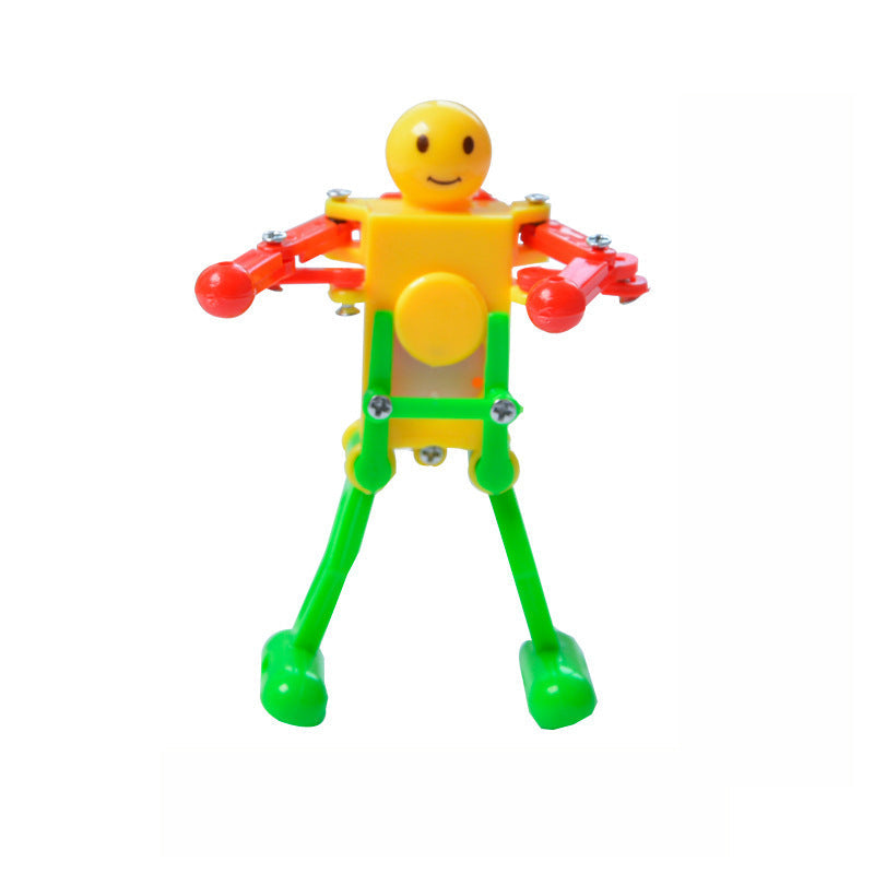 WindUp Dancing Robot Toy – Clockwork Gymnastics Novelty Fidget Toy for Kids