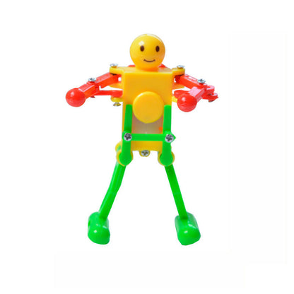 WindUp Dancing Robot Toy – Clockwork Gymnastics Novelty Fidget Toy for Kids