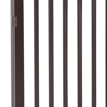 PawHut 3 Panel Stair Gate Foldable Dog Door Gate Indoor Free Standing Safety Gate Pet Barrier 76cm Height