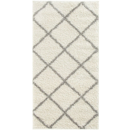 Moroccan Ivory Shaggy Rug | 500