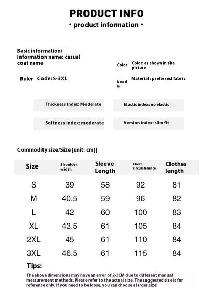 Fashion Plus Size Trench Coat Mid-length Loose Casual Reversible Coat