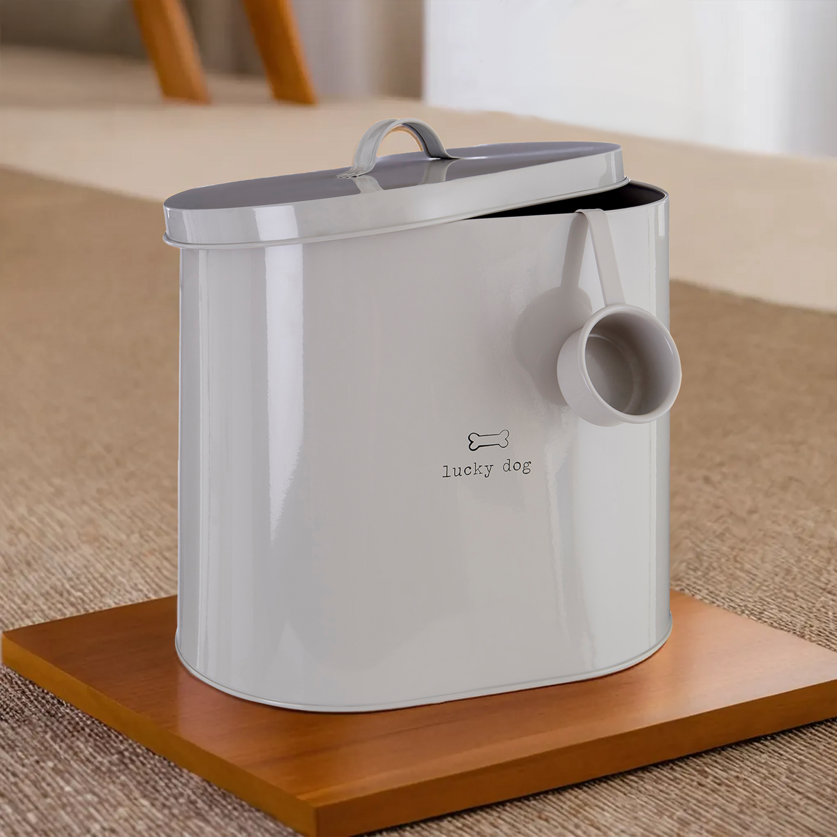 Adore Pets 6.5Ltr Lucky Dog Food Storage Bin with Scoop