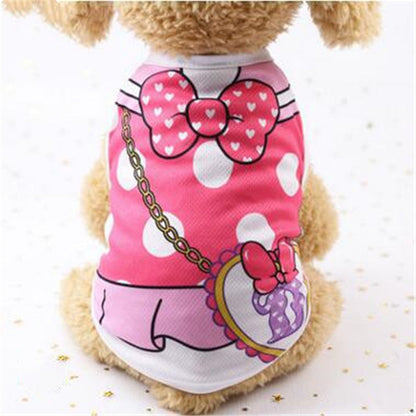 Cartoon Print Cotton Puppy T-Shirt