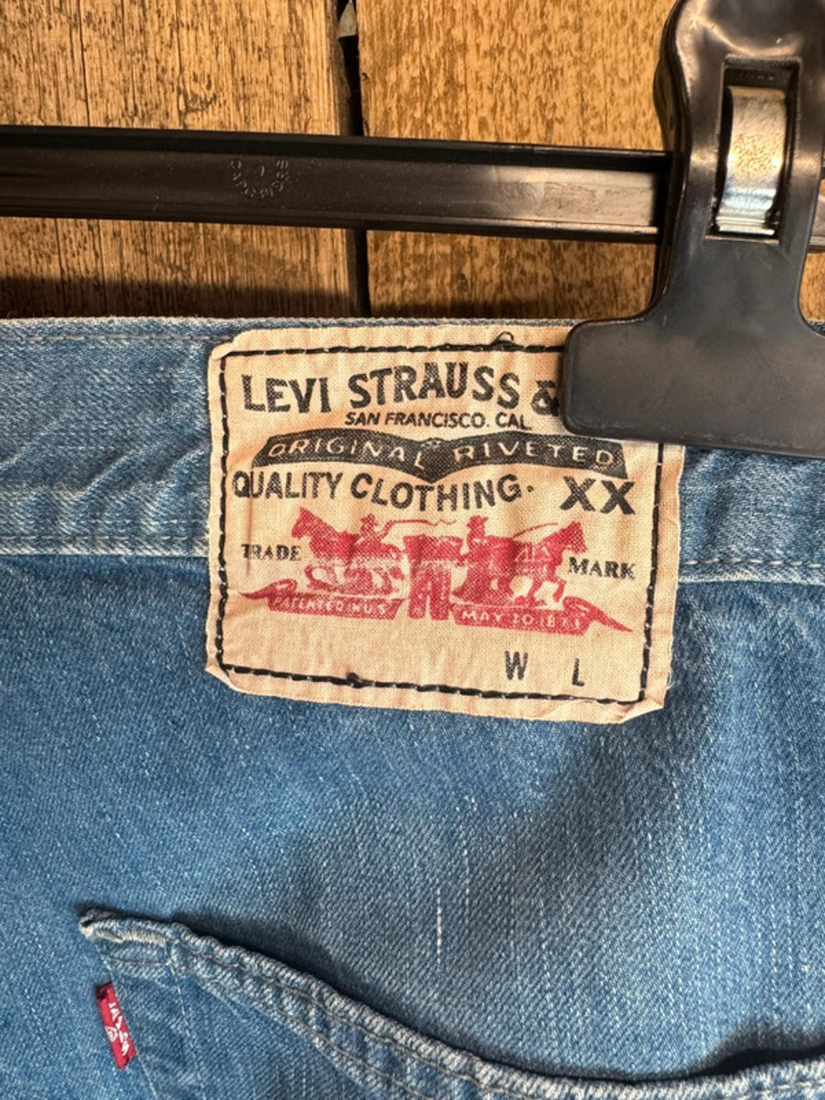 Vintage Levi Workwear Carpenters Jeans Mens 33x34