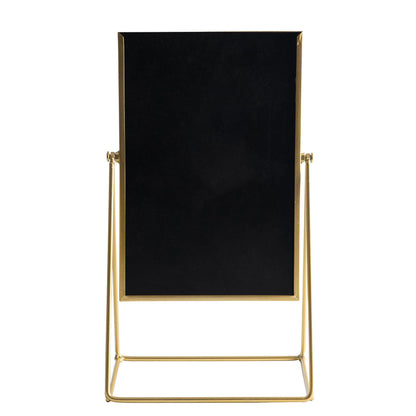 22cm x 39cm Gold Square Dressing Table Mirror