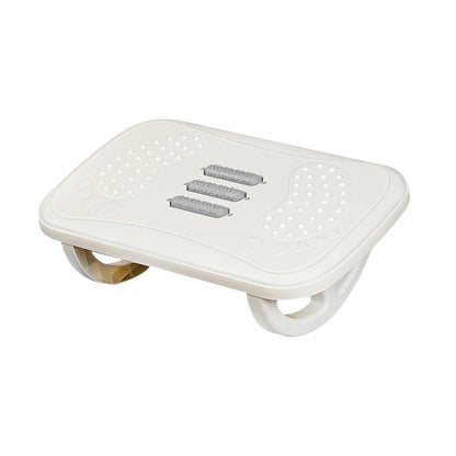 Folpus Ergonomic Foot Rest Under Desk at Work, Rocking Foot Stool Footrest, Footstool with Foot Massage,Promote Leg Circulation, White