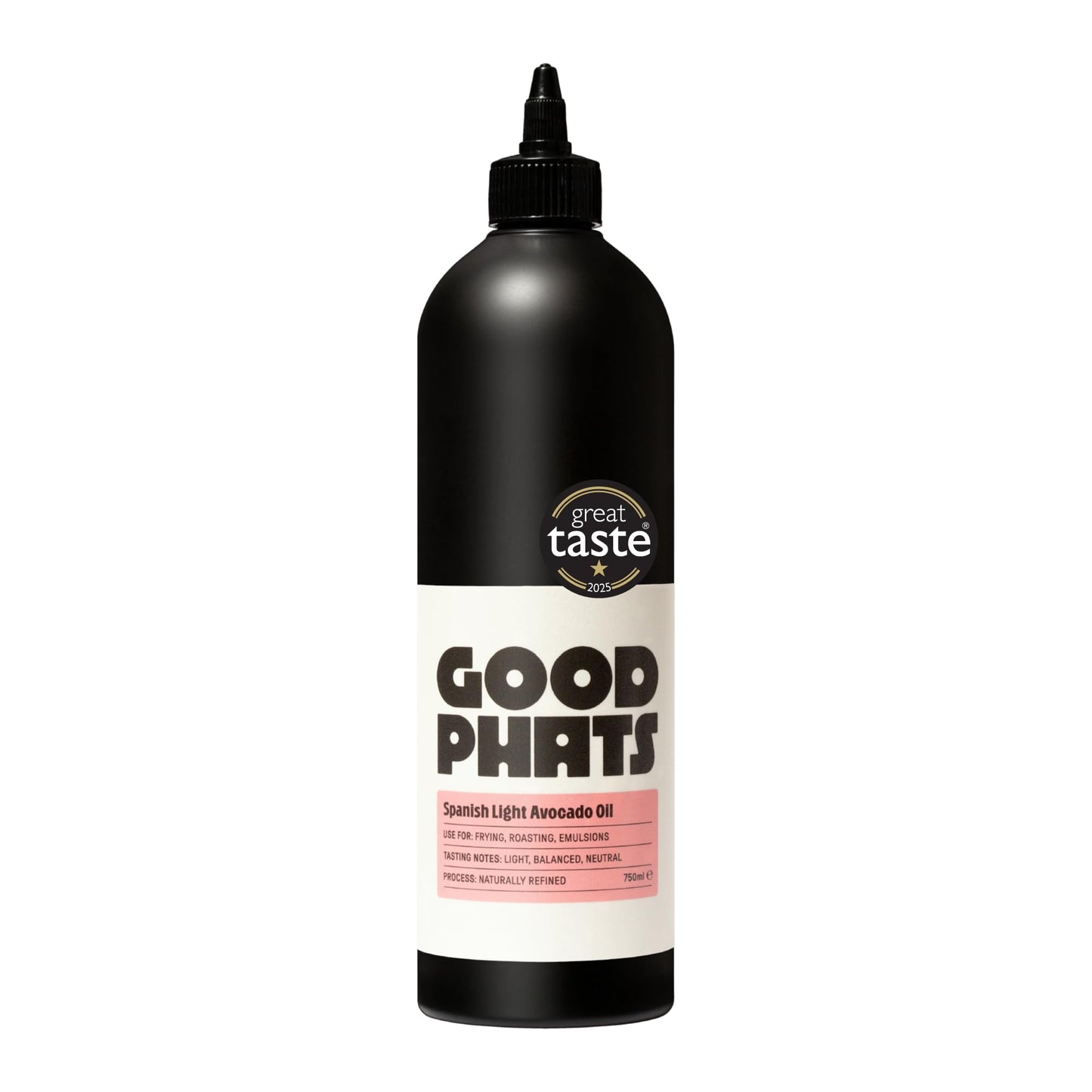 GOOD PHATS Spanish Light Avocado Oil Squeezy - Everyday Cooking Oil In Convenient Squeezy Bottle - High Smoke Point for Frying, Roasting, Baking and