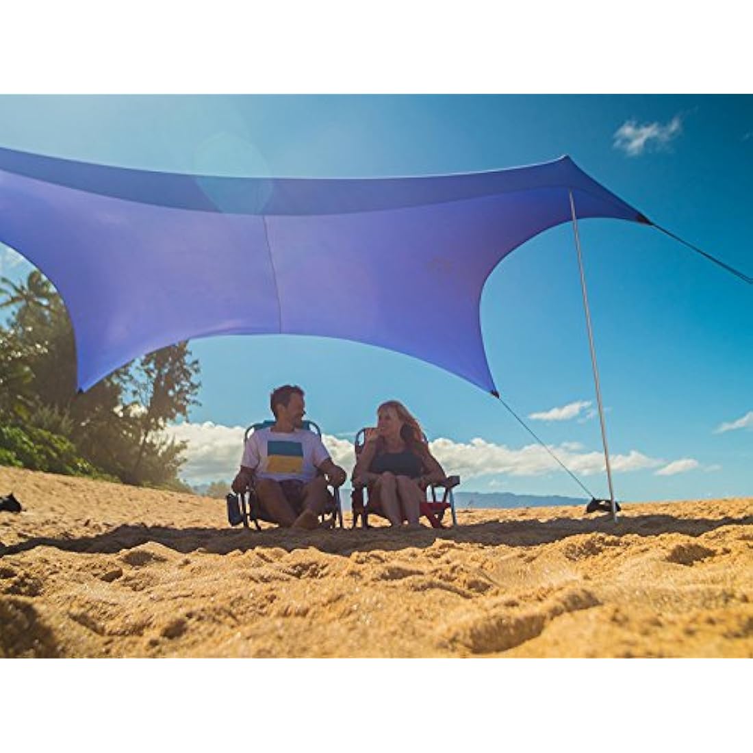 Neso Tents Grande Beach Tent, 2.1 m(7ft) Tall, 2.7m(9ft) x 2.7m(9ft), Reinforced Corners and Cooler Pocket
