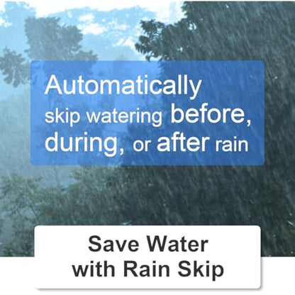 LinkTap D1 Wireless Water Timer & Gateway - 2 Zone Smart Hose Tap Timer, Built-in Flow Meters, Real-Time Fault Detection & Notification, Weather Adaptive, Better Range Than WiFi, IP66, 2-Year Warranty