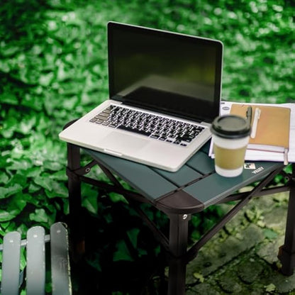 VILLEY Camping Table Folding, Lightweight Roll Up Aluminum Camp Table with Carry Bag, Adjustable Height Portable Outdoor Table for Picnic, Beach, Hiking, Fishing, Medium