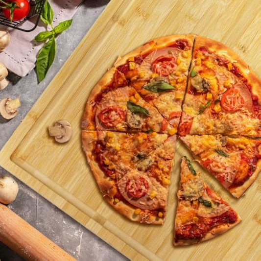 Utoplike Extra Large Bamboo Cutting Board(76.2 x 50.7 x 2.5 cm), XXXL Wooden Chopping Boards for Kitchen, Big Butcher Block Board with Handle and Juice Grooves