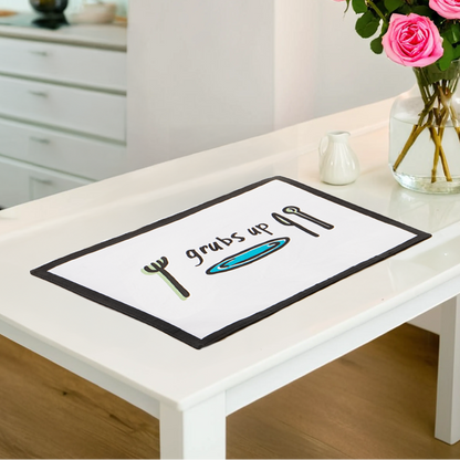 Set of Four Grubs Up Placemats | Doodle