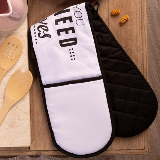 Pun And Games Double Oven Glove