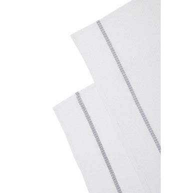 Doro Set Of 3 White and Grey Voilet Waffle Tea Towels