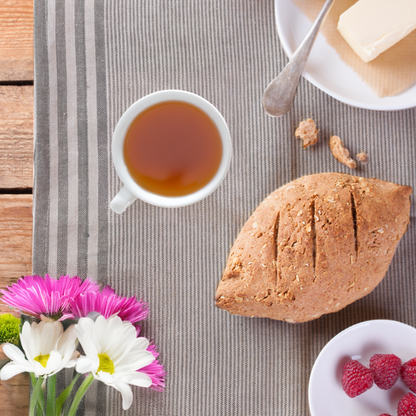 Doro Set Of Three Grey And White Tea Towels