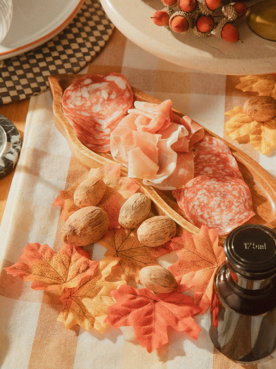 Thread and Loom Terracotta Gingham Tablecloth